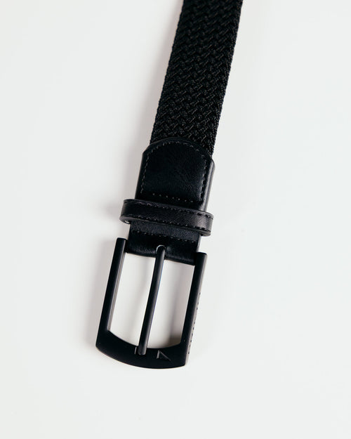 Black Pro Braided Belt