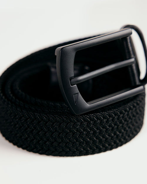 Black Pro Braided Belt