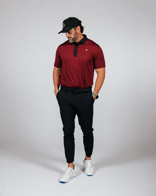 Black Cherry Classic Collar Polo