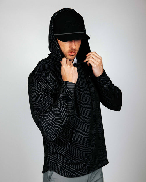 Black Chevron Golf Hoodie
