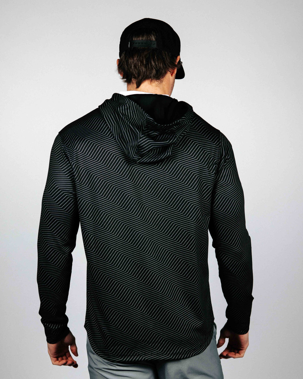 Black Chevron Golf Hoodie