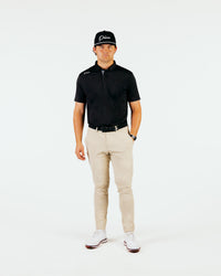 Black Cursive Classic Polo