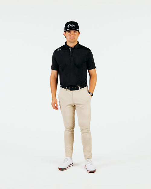 Black Cursive Classic Polo