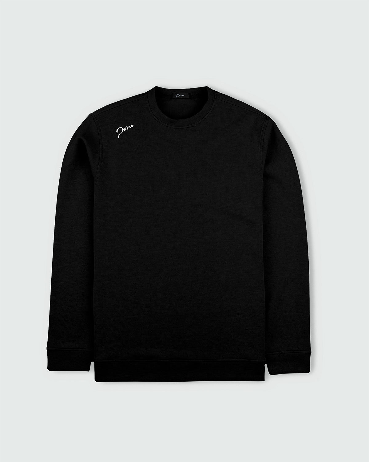 Black Cursive Golf Crew Neck