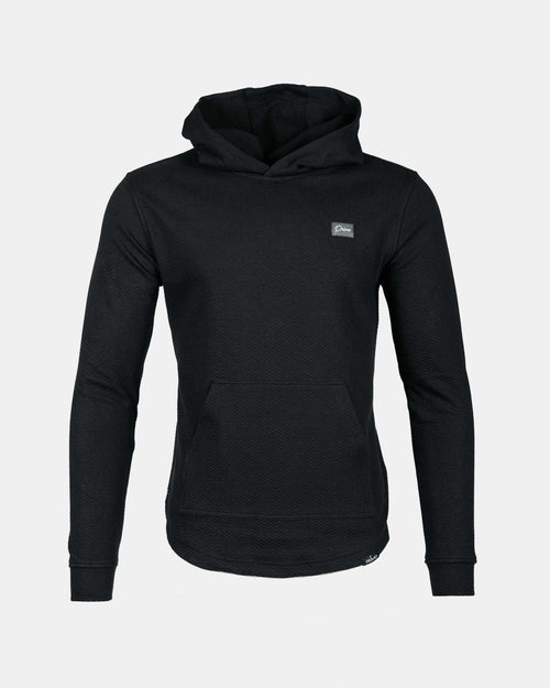 Black Waffle Hoodie