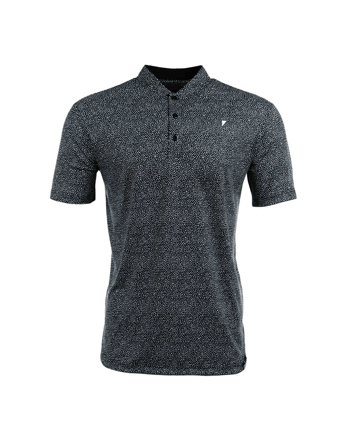 Blade Collar Polo - Black Pebble