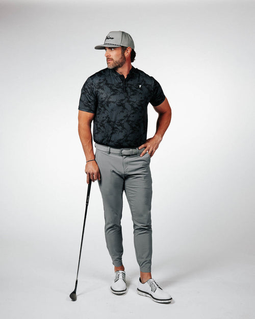 Black Splatter Blade Polo