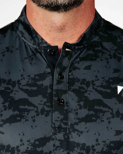Black Splatter Blade Polo