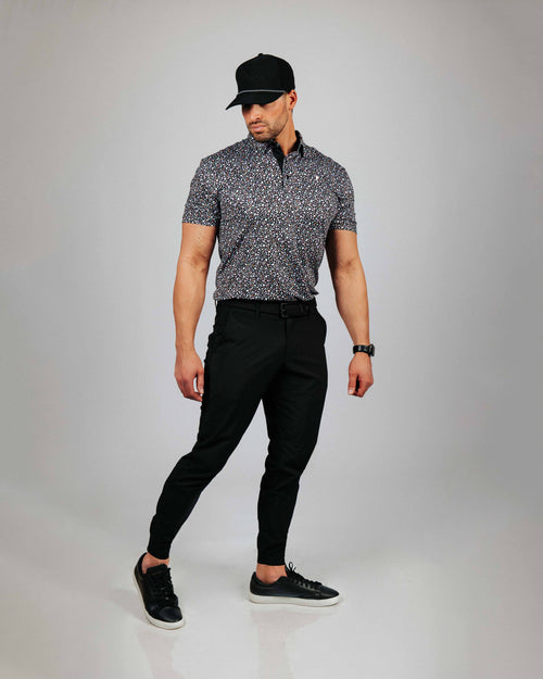 Black Stained Glass Classic Polo