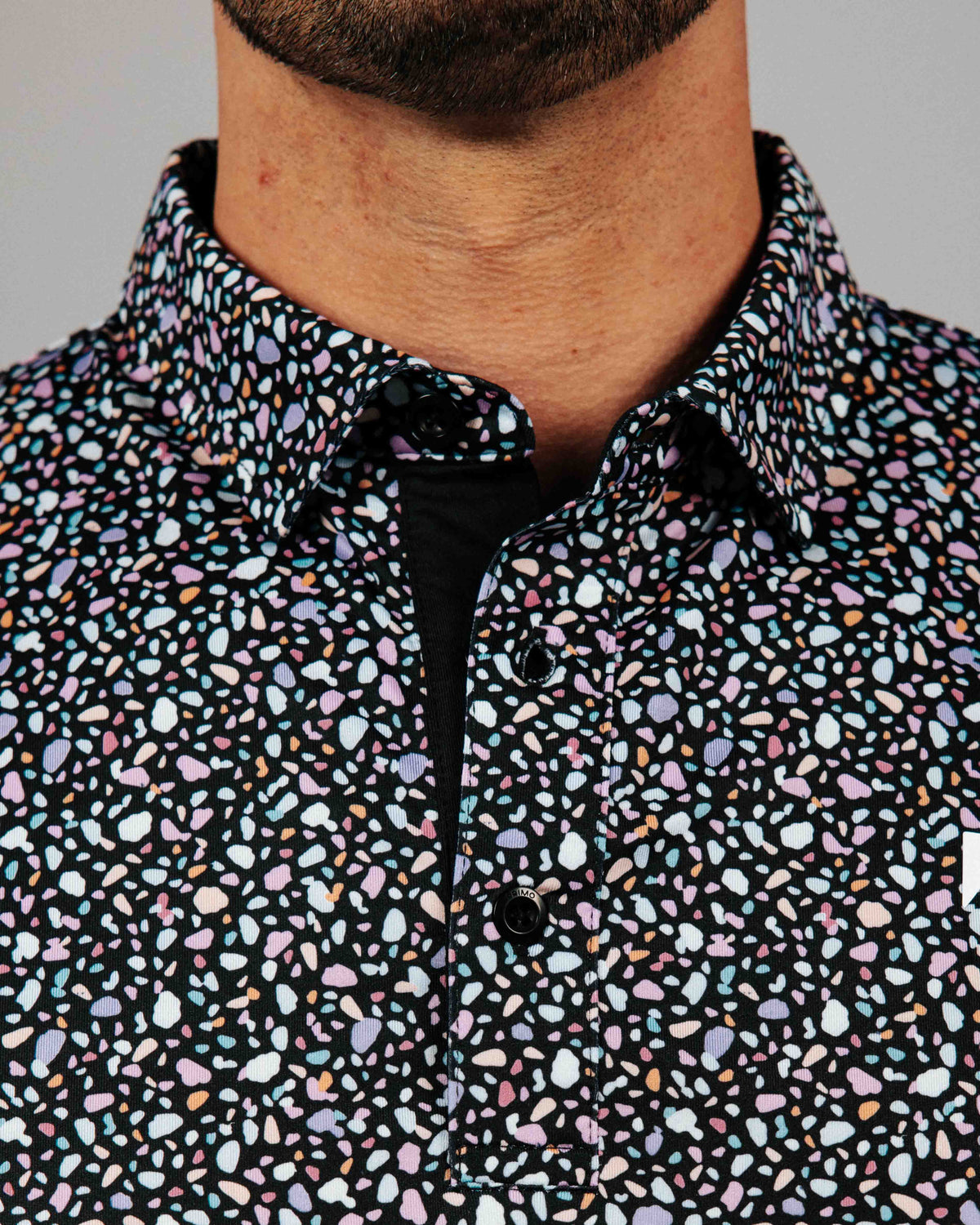 Black Stained Glass Classic Polo