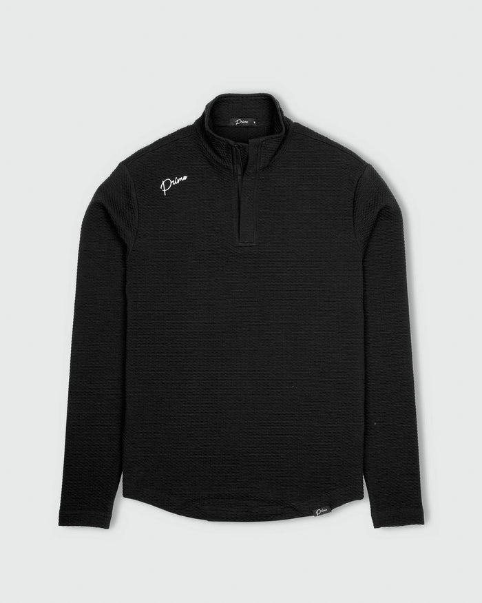 Black Waffle Quarter Zip