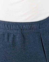 Blue Gray Brushed Rib Knit Jogger