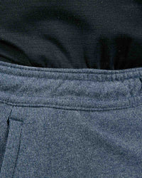 Blue Gray Brushed Rib Knit Jogger
