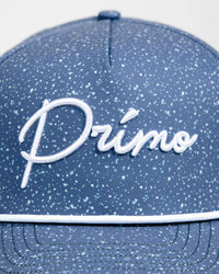 Blue Speckled Cursive Hat