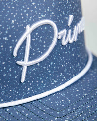 Blue Speckled Cursive Hat