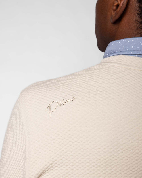 Light Khaki Waffle Crew Neck