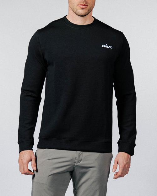 Men's Black Golf Crew Neck