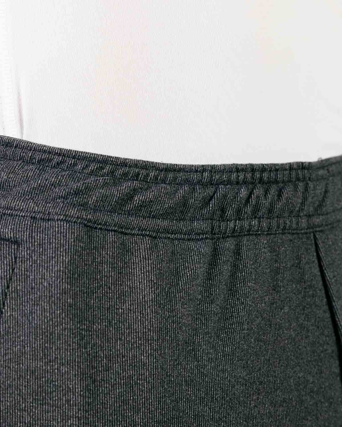 Dark Gray Brushed Rib Knit Jogger