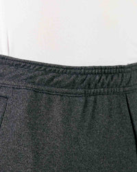 Dark Gray Brushed Rib Knit Shorts