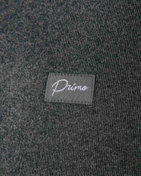 Dark Gray Brushed Rib Knit Hoodie