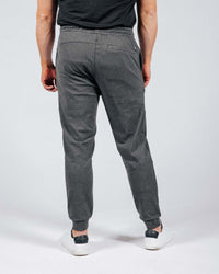 Dark Gray Brushed Rib Knit Jogger