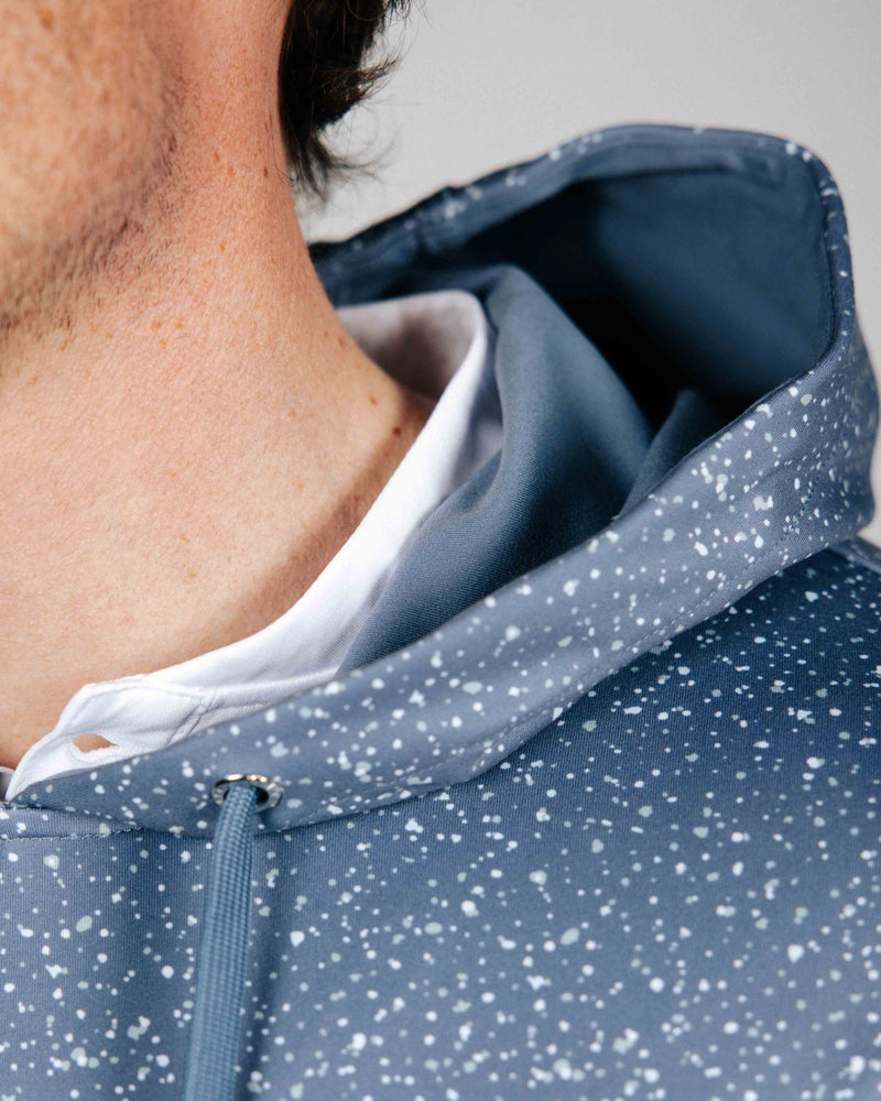 Speckled Dusty Blue Golf Hoodie