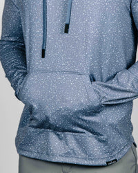 Speckled Dusty Blue Golf Hoodie