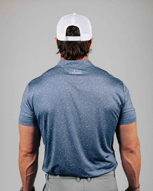 Dusty Blue Speckle Blade Polo