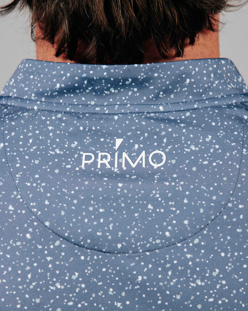 Dusty Blue Speckle Blade Polo