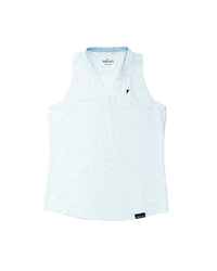 Women's Floral Sleeveless Blade Polo