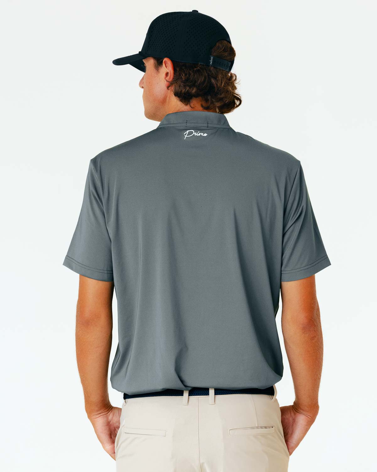 Grant Horvat Essentials Light Gray Blade Polo