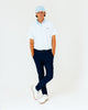 Grant Horvat Essentials Light Blue Stripes Classic Polo