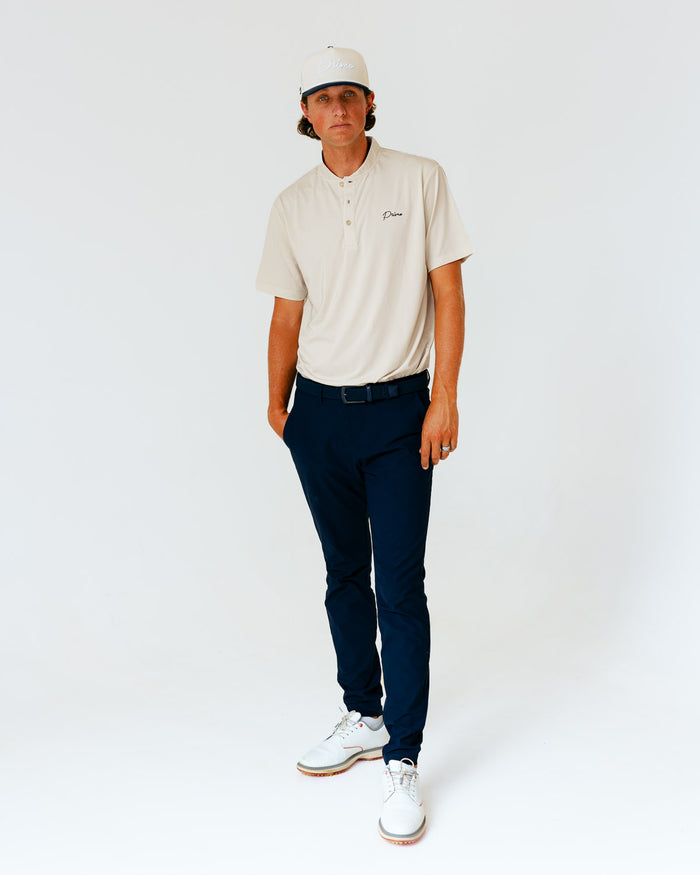 Grant Horvat Essentials Oatmeal Blade Polo