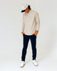 Grant Horvat Essentials Sand Waffle Quarter Zip