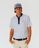 Grant Horvat Essentials White & Black Stripes Blade Polo