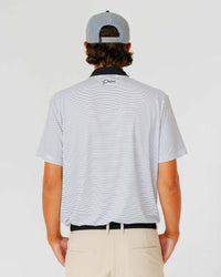 Grant Horvat Essentials White & Black Stripes Blade Polo
