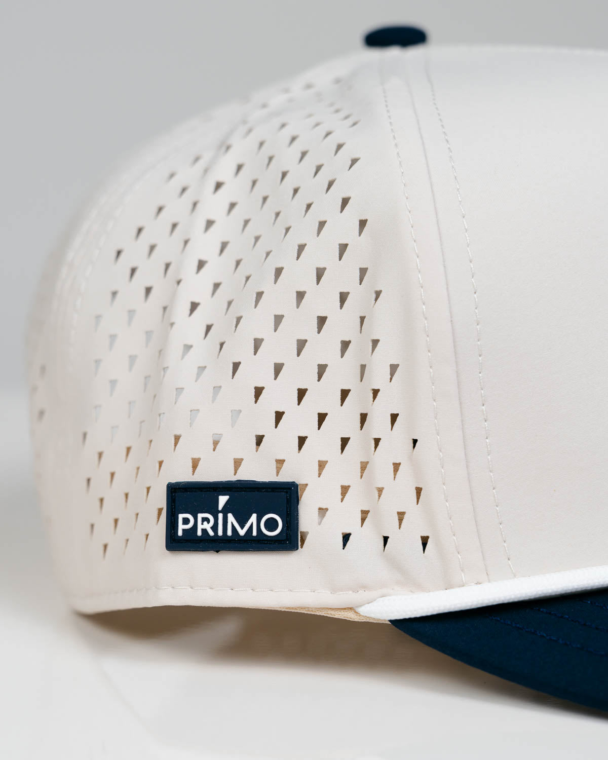 Grant Horvat Essentials Cream | Navy Cursive Hat