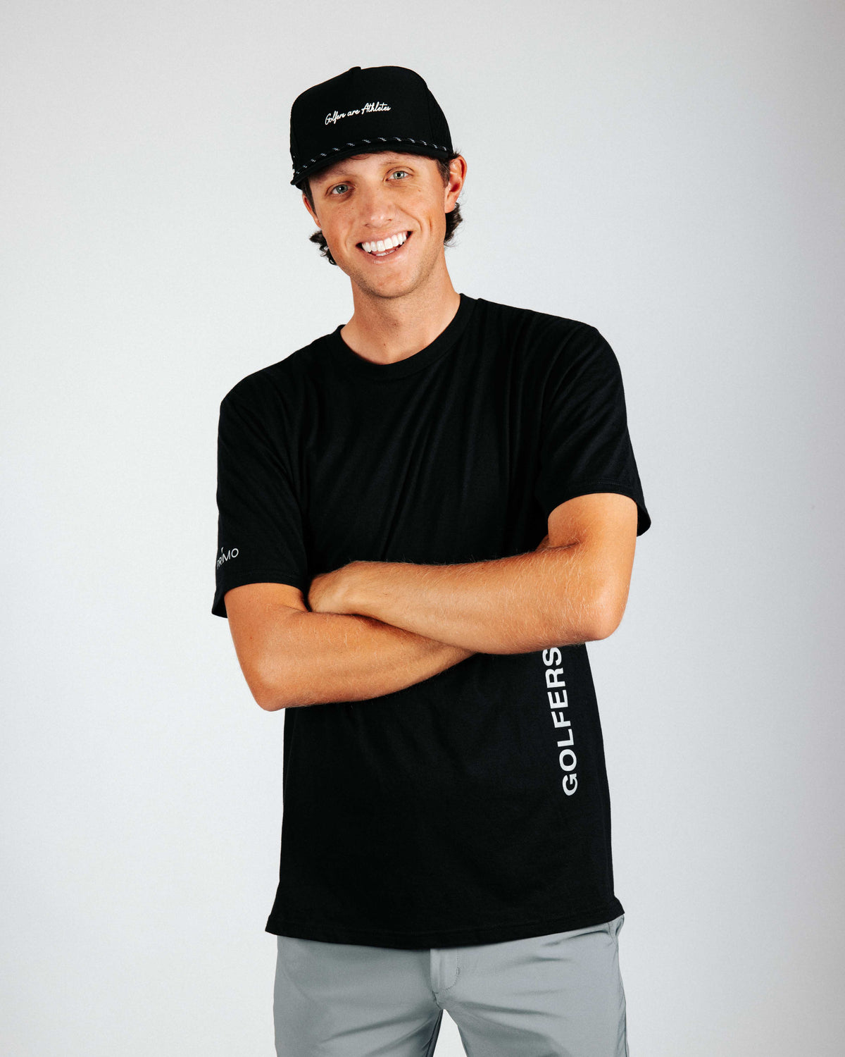 Grant Horvat Golfers are Athletes Black Tee