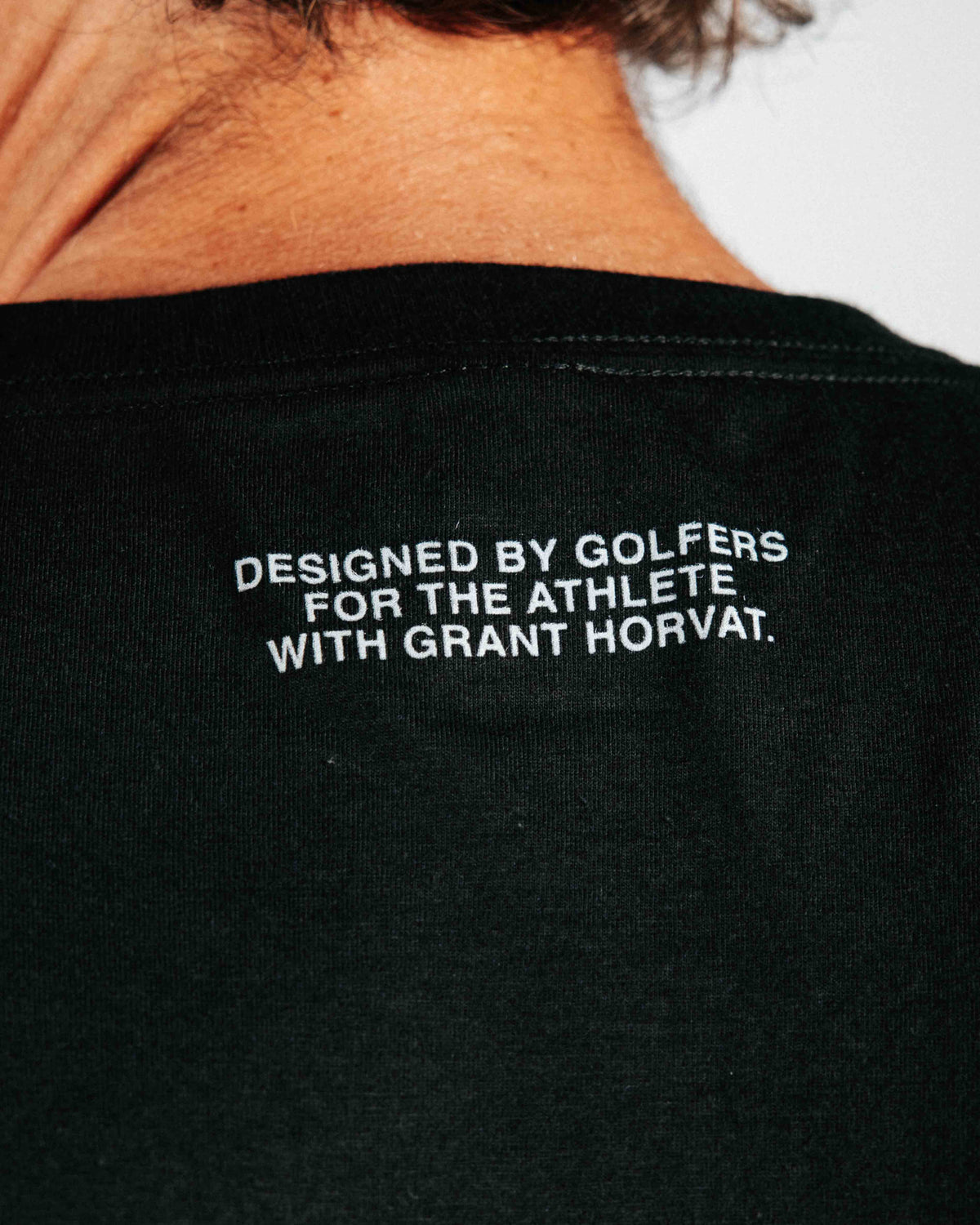 Grant Horvat Golfers are Athletes Black Tee