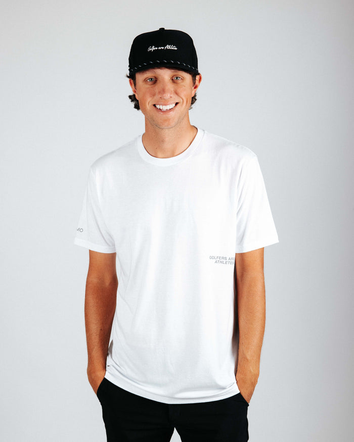 Grant Horvat Golfers are Athletes White Tee