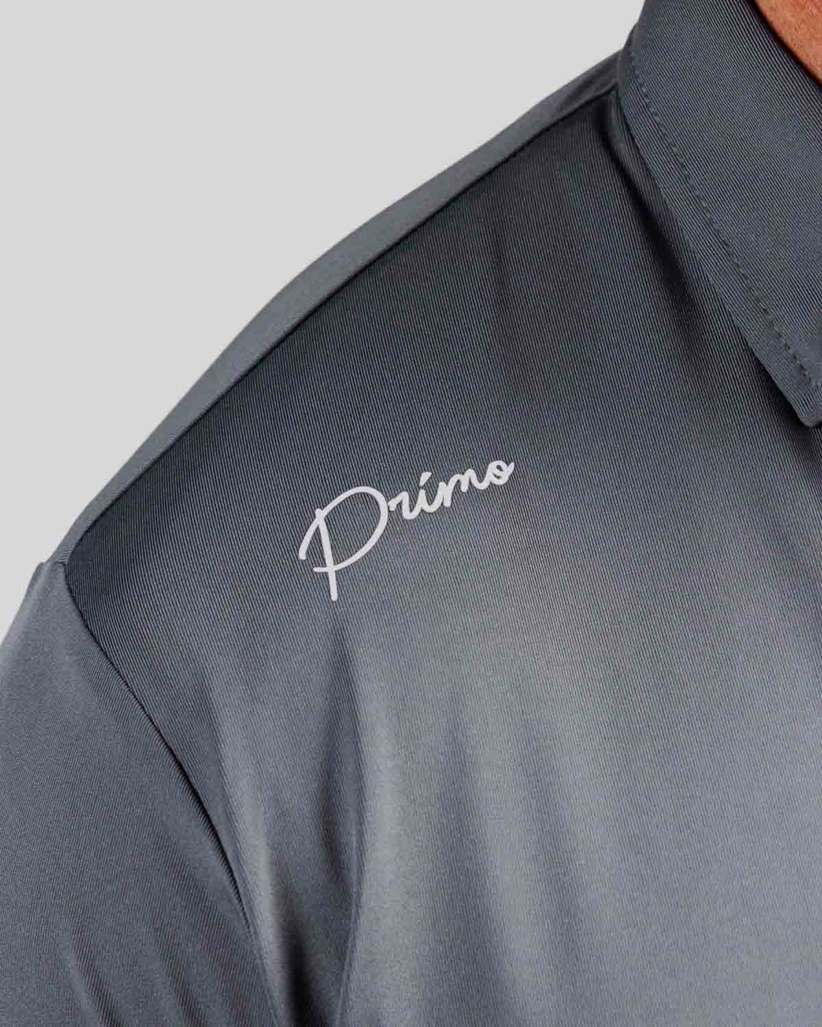 Gray Cursive Classic Polo