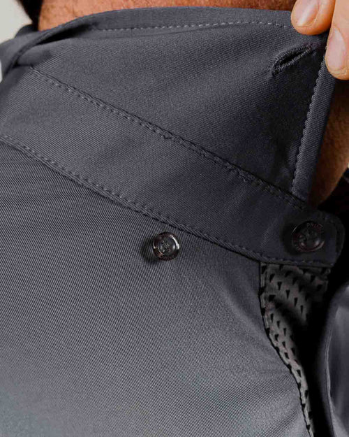 Gray Cursive Classic Polo