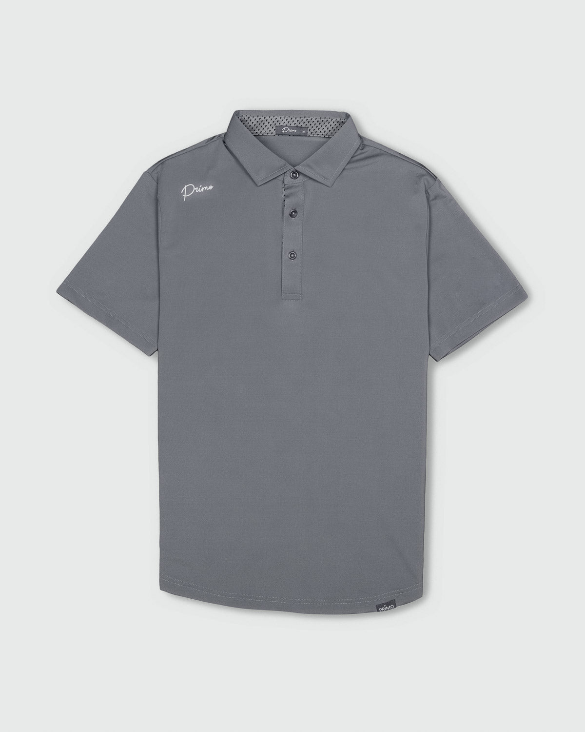 Gray Cursive Classic Polo