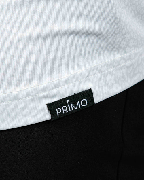 Light Gray Grove Blade Collar Polo