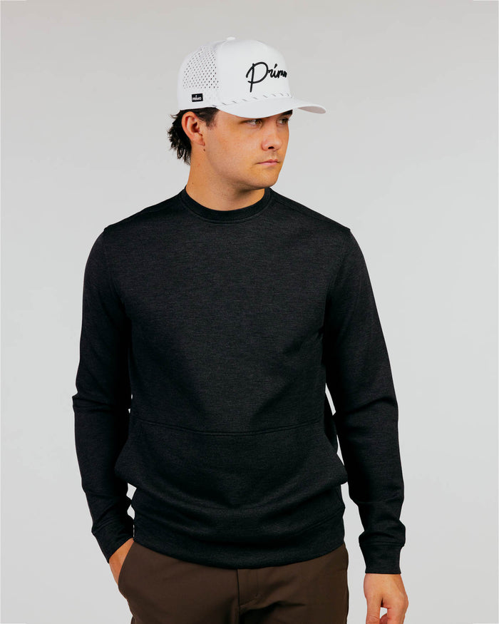Heather Charcoal Fairway Crew Neck