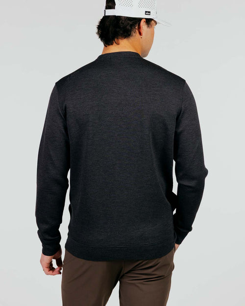 Heather Charcoal Fairway Crew Neck