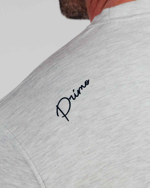 Heather Gray Cursive Golf Crew Neck