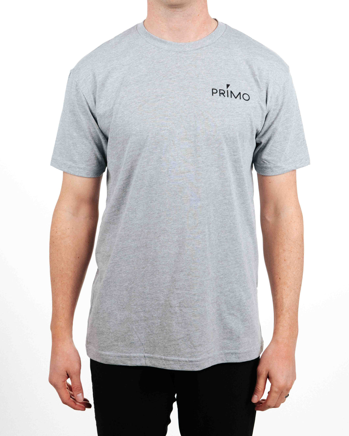 Primo Wordmark Logo Tee - Light Gray