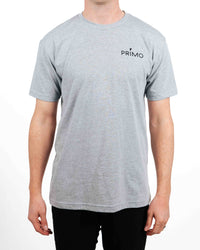 Primo Wordmark Logo Tee - Light Gray