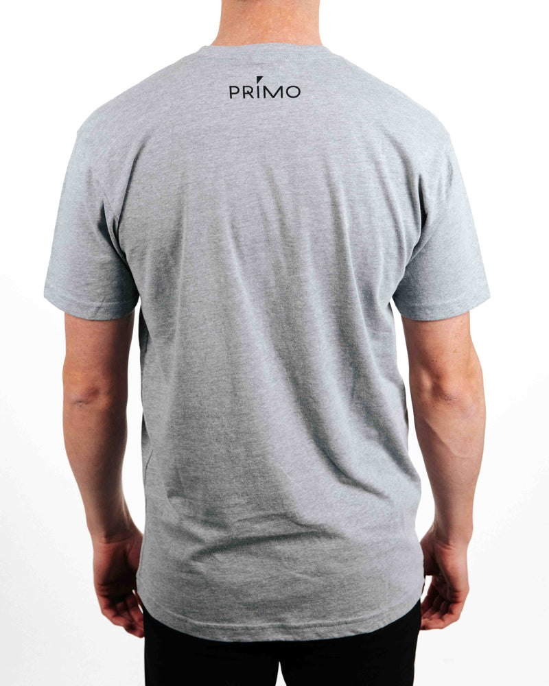 Primo Wordmark Logo Tee - Light Gray